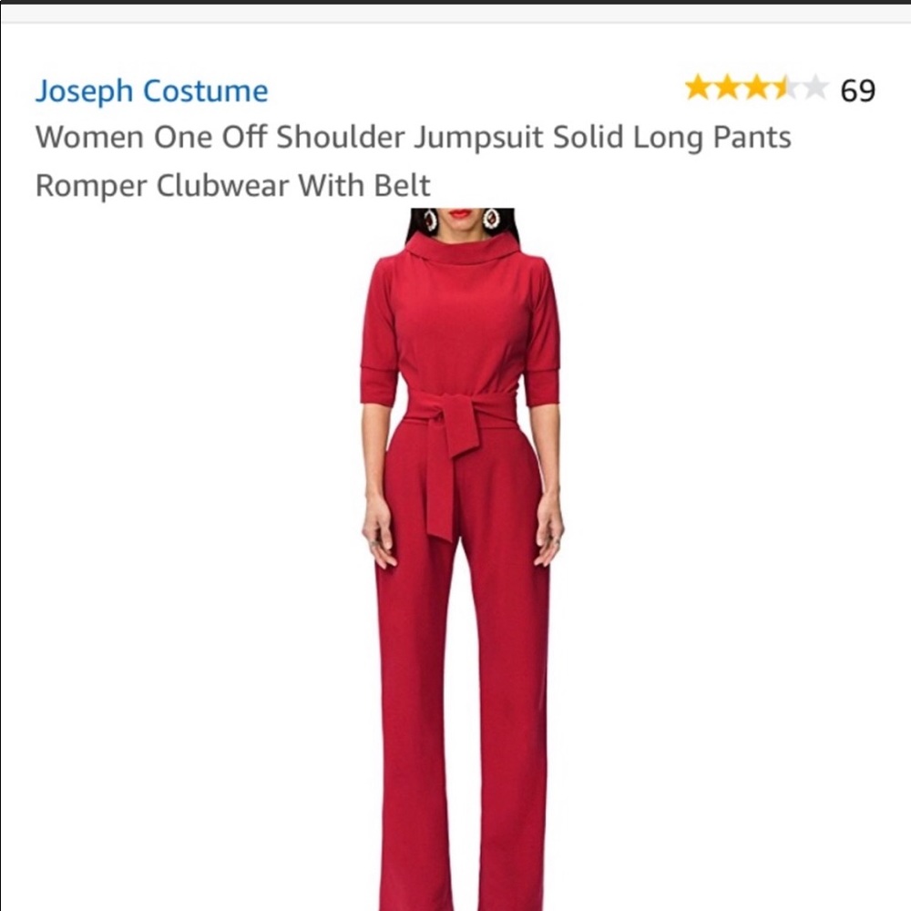 Red jumpsuit